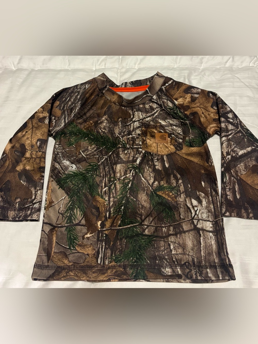 NWOT Carhartt Force Realtree Camo Long Sleeve Shirt Size 12M